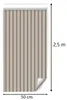Selbstklebende Tapete Möbelfolie Uni Beige Lamellen 3D Produktbild-Vorschau 4