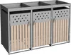 Mülltonnenbox Müllbox Mülltonnenverkleidung 3 Türen Produktbild-Vorschau 6