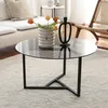 Esperia - Couchtisch, 75x75x42h cm Grau Taube, Runde Form Produktbild-Vorschau 7