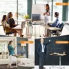 Laptoptisch Bürotisch mit Rollen Computertisch 60x40cm Produktbild-Vorschau 4