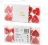Teelichter Kerzen Wachs 2x4cm Herzen 10 Stück Rot / Produktbild-Vorschau 1