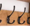 WANDGARDEROBE "GERDA" | Mahagoni Holz, 5 Haken | Produktbild-Vorschau 4
