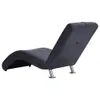 vidaXL Chaiselongue mit Kissen Grau Wildleder-Optik Produktbild-Vorschau 5