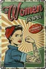 Blechschild Retro 20x30cm Pinup women power Girl stronger Produktbild-Vorschau 2
