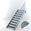 Stahltreppe 9 Stufen bis Höhe 180 cm, Laufbreite : 100 cm Produktbild-Vorschau 2