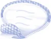 A single incontinence pad is shown against a white background. The pad is partially unwrapped, revealing its absorbent core and a patterned edge. Produktbild-Vorschau