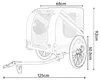 Hondenfietskar tot 40 kg - Opvouwbaar - Incl. Regenscherm - Productafbeelding-voorbeeld 8