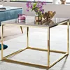 WOHNLING Couchtisch Marmor Optik Weiß 60x60x45 cm Produktbild-Vorschau 2