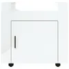 Carrello da ufficio vidaXL, bianco lucido, 60x45x60 cm, Anteprima dell’immagine prodotto 6