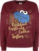 Sesame Street Weihnachtspullover Damen Christmas Cookie rot Produktbild-Vorschau 1