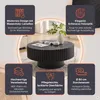 SalesFever Couchtisch Ø 80 cm | rund | Massivholz-Lamellen Produktbild-Vorschau 2