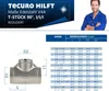 tecuro T-Stück 90° reduziert Edelstahl V4A (AISI 316), Produktbild-Vorschau 5
