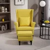Křeslo HOMCOM s podnožkou, v provedení imitace lnu, s Náhled obrázku produktu 8
