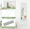 COSTWAY 33x119cm Celoplošné zrkadlo s háčikmi na zavesenie Náhľad obrázku produktu 5
