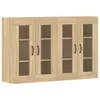 vidaXL Armoires murales 2 pcs. chêne Sonoma bois composite Voir les images du produit 2
