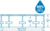 Bestway 9in1 9in1 305 x 76 cm zahradní bazén s rámem 56408 Náhled obrázku produktu 2