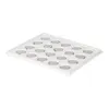 A white tray with 20 circular compartments, each containing a silver disc. Anteprima dell’immagine prodotto