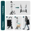 VOUNOT® Aluminium Einkaufstrolley Treppensteiger, Trolly Produktbild-Vorschau 5