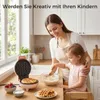 YASHE Mini-Waffeleisen ABW59C, 550 W, 10 cm, Antihaft, Produktbild-Vorschau 5