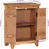 vidaXL Kredens 55x33x75 cm lite drewno akacjowe i drewno z Podgląd zdjęcia produktu 7