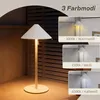 HOMCOM Tischlampe 2er Set Aufladbare USB Tischleuchte mit 3 Produktbild-Vorschau 4