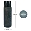 A black BAAGL Tritan water bottle with dimensions and capacity indicated. Produktbild-Vorschau