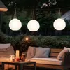3er Set LED Solar Außen-Hängeleuchte, Lampion weiß, D 30 cm Produktbild-Vorschau 5