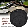 10pcs Mute Silencer Drumming Praxis Pad Bass Drums Quiet Produktbild-Vorschau 1