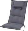 Auflage Hochlehner Rom 50089-51 grau meliert 123x50x9 cm Produktbild-Vorschau 1