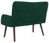 vidaXL Dvoudílná pohovka, tmavě zelená, 115 x 61 x 87 cm, Náhled obrázku produktu 6