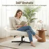 HOMCOM Křeslo Otočné, výškově nastavitelné, lounge křeslo s Náhled obrázku produktu 6