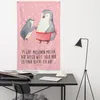Mr. & Mrs. Panda Tapisserie Pinguin mit Kind - Rot Pastell Produktbild-Vorschau 4