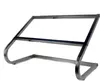A stainless steel stand with an angled top and a lower shelf. Produktbild-Vorschau
