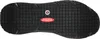 The underside of a black shoe sole with a textured grip pattern. Produktbild-Vorschau