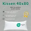 Kissen 40x80 mit Bezug Dunkeltürkis - Kissen mit Produktbild-Vorschau 3
