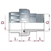 PVC - U Verschraubung Klebemuffe x AG 50 mm x 1 1/2" Produktbild-Vorschau 3