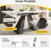 STILVORA Eetset, 5-delig: Eettafel met afmetingen 160x80x75 Productafbeelding-voorbeeld 4