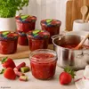 100 pots en verre 230 ml To 82 couvercle à fruits avec Voir les images du produit 3