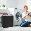 LARS360 Czarny Kosz na pranie Skrzynia na pranie Skrzynia Podgląd zdjęcia produktu 9