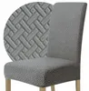 Stuhlhusse - Grau Jacquard - Universeller Stuhlbezug - Produktbild-Vorschau 1