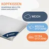 Federnkissen 80x80 cm, Kissen 85% Federn / 15% Daunen, Produktbild-Vorschau 4