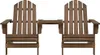 vidaXL Adirondack-Gartenstühle mit Tisch Massivholz Tanne Produktbild-Vorschau 7
