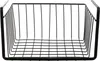 Panier Suspendu Metal Filaire Noir 26x14x26cm Voir les images du produit 2