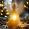 ED Ange en papier blanc chaud illuminé avec minuterie - 28 Voir les images du produit 1