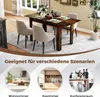 COSTWAY Rozťahovací jedálenský stôl 158 x 70 cm, kuchynský Náhľad obrázku produktu 6