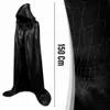 Čierna plášte na Halloween, 150 cm, s kapucňou, motív: Náhľad obrázku produktu 2
