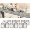 12 x Windlichter aus Glas geriffelt H 9 cm -  Produktbild-Vorschau 8