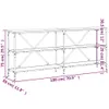 Konsolentisch Braun Eiche 180x30x75 cm Holzwerkstoff und Produktbild-Vorschau 9