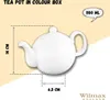 Théière Wilmax 1100 ml Olivia, porcelaine blanche Voir les images du produit 3