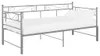 vidaXL Tagesbett Ausziehbar Grau Metall 90x200 cm Produktbild-Vorschau 1